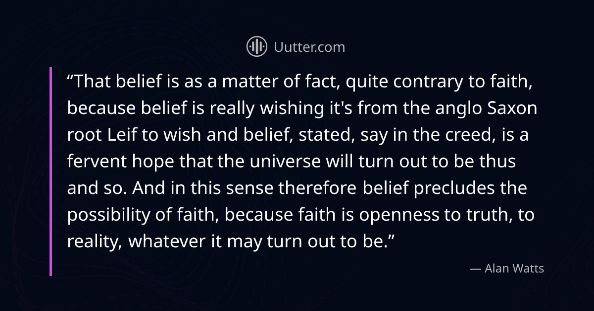 Quote: That belief is as a matter of fact, quite contrary...